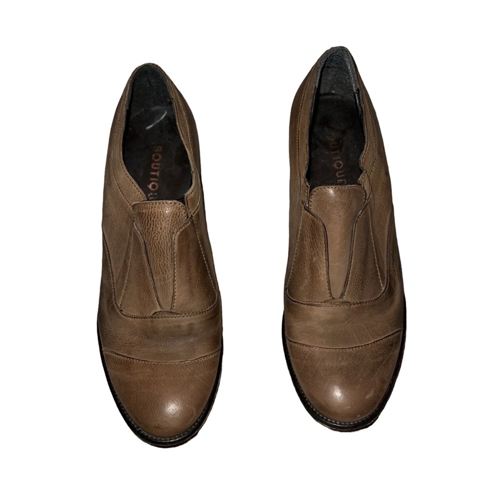 B9 Leather Loafers in Dark Tan